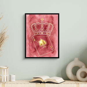 Crown Over Spades โ crown over spades sq book table 1port framed black