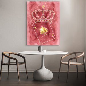 Crown Over Spades โ crown over spades sq coffee table 1port flush print
