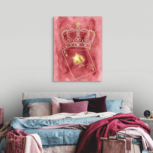 Crown Over Spades โ crown over spades sq luxury bedroom 1port flush print