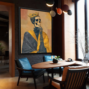 Crowned Bone Contemplation - Luxury Wall Art