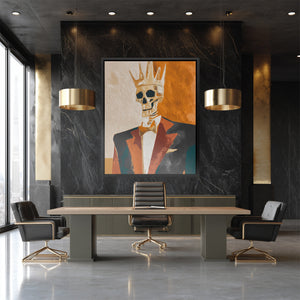 Crowned Bone King - Luxury Wall Art