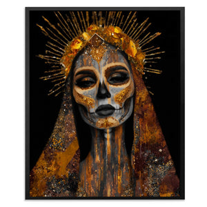 Crowned Calavera Portrait - Luxury Wall Art