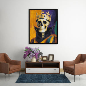 Crowned Death Portrait II - Luxury Wall Art