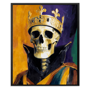 Crowned Death Portrait II - Luxury Wall Art