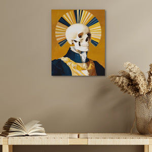 Crowned Death Portrait - Luxury Wall Art