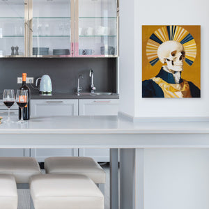 Crowned Death Portrait - Luxury Wall Art