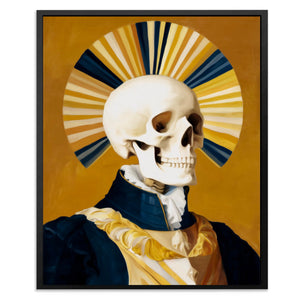 Crowned Death Portrait - Luxury Wall Art