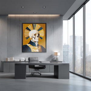 Crowned Death Portrait - Luxury Wall Art