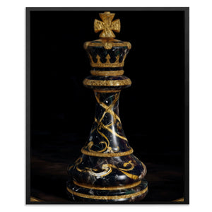 Crowned Midnight Authority - Luxury Wall Art