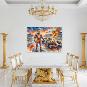 Crowned Racer Blaze - Luxury Wall Art