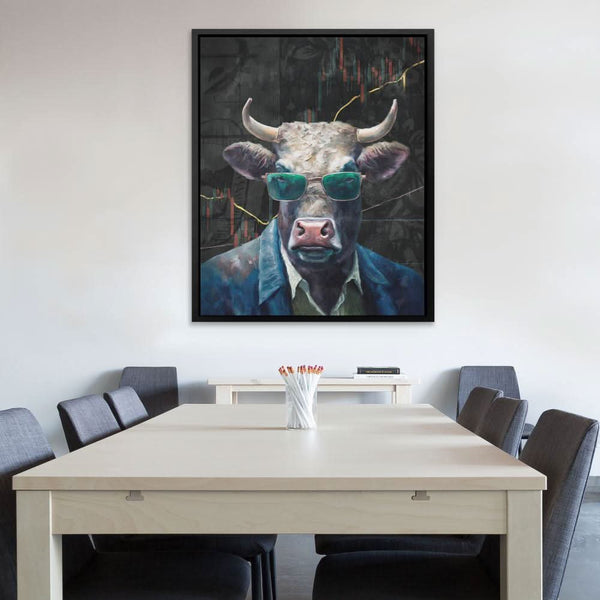 Crypto Bull in a room