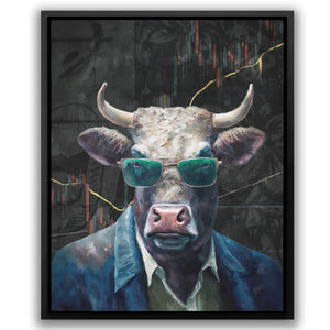 Crypto Bull - Canvas Wall Art