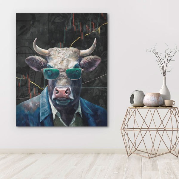 Crypto Bull in a room