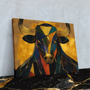 Crystal Bull Genesis - Luxury Wall Art