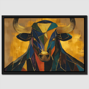 Crystal Bull Genesis - Luxury Wall Art