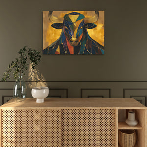 Crystal Bull Genesis - Luxury Wall Art