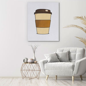 Cup of Joe - Modern Earth Tones Canvas Wall Art