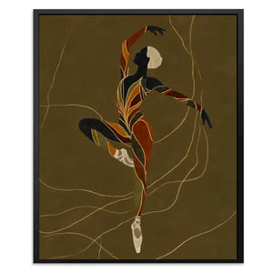 Dancer's Copper Leap - Luxury Wall Art