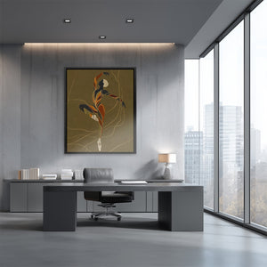 Dancer's Copper Leap - Luxury Wall Art