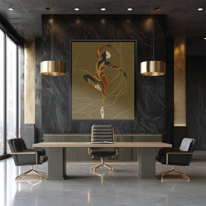 Dancer's Copper Leap - Luxury Wall Art