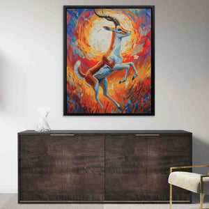 Dancing Antelope - Africa Art