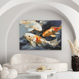 Dancing Koi - Luxury Wall Art