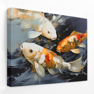 Dancing Koi - Luxury Wall Art