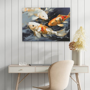 Dancing Koi - Luxury Wall Art
