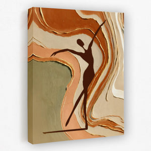 Dancing Through Amber - Dance Canvas Wall Art