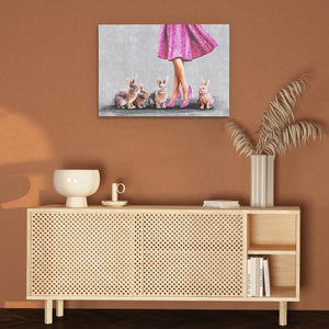 Dancing with Rabbits - Luxury Wall Art