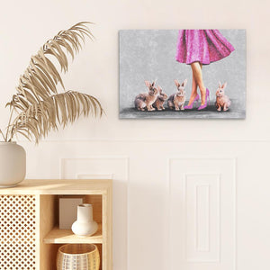 Dancing with Rabbits - Luxury Wall Art
