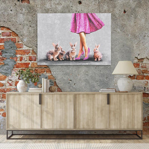Dancing with Rabbits - Luxury Wall Art