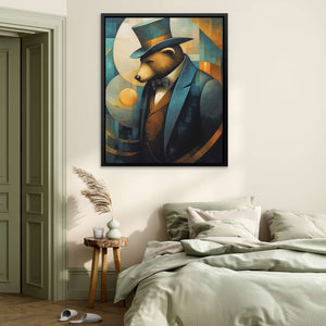 Dapper Bear - Bear Art for Office