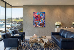 Dapper Skeleton Watches โ dapper skeleton watches living room with ocean view 1port flush print