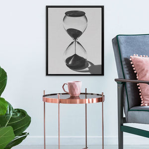 Dark Hourglass - Large Abstract Canvas Print