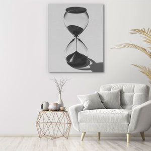 Dark Hourglass - Elegant Canvas Print