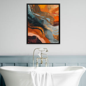 Dark Navy Tide — Dark Navy Tide Bathtub Wall Art 34