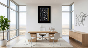 Dark Queen Of Clubs Card โ dark queen of clubs card office space with furniture 1port flush print