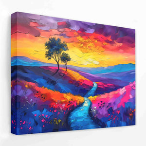 Dawn Meadows - Horizontal Canvas Wall Art