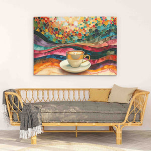 Dawn's Delight - Horizontal Wall Art in Black Frame
