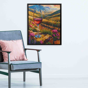 Day at the Vineyard - Colorful Canvas Wall Art