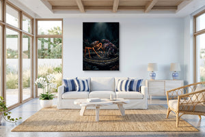 Deep Sea Sumo โ deep sea sumo living room with windows 1port flush print