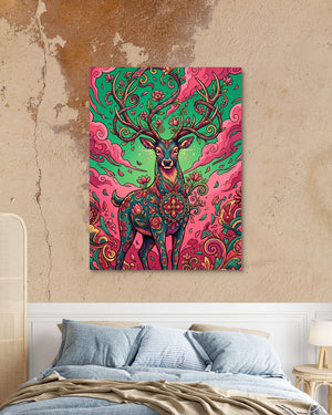Deer Bloom โ deer bloom psd mocha bedroom 1port flush print