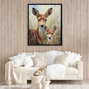 Deer Family - Animals Art