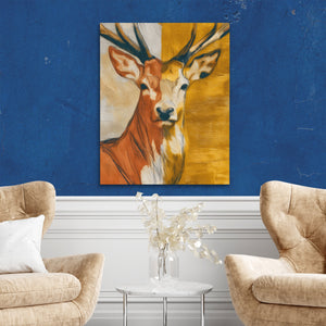 Deer Golden Profile — Deer Golden Profile Two Chairs Blue Walls2 297