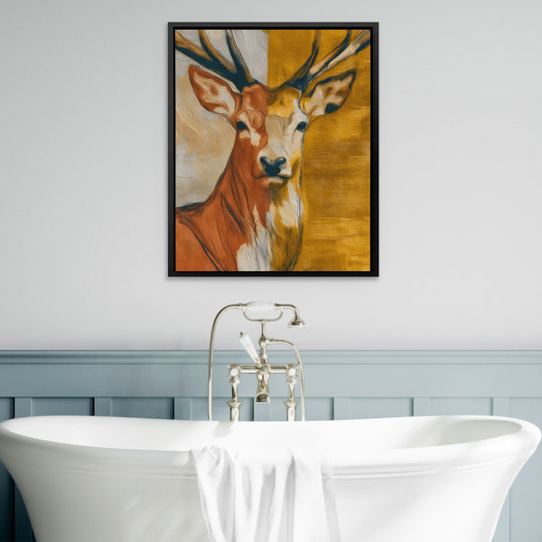 Deer Golden Profile in a room