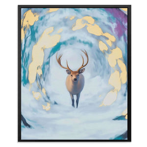 Deer of the Snowstorm - Animals Art for Bedroom