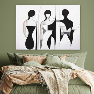 Delicate Curves - Large Abstract Canvas Print