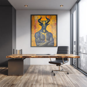 Demon's Sacred Meditation - Luxury Wall Art