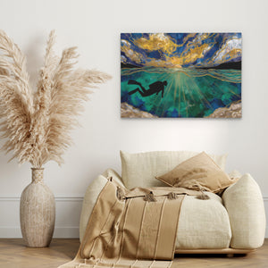 Depths of Gold - Luxury Wall Art
